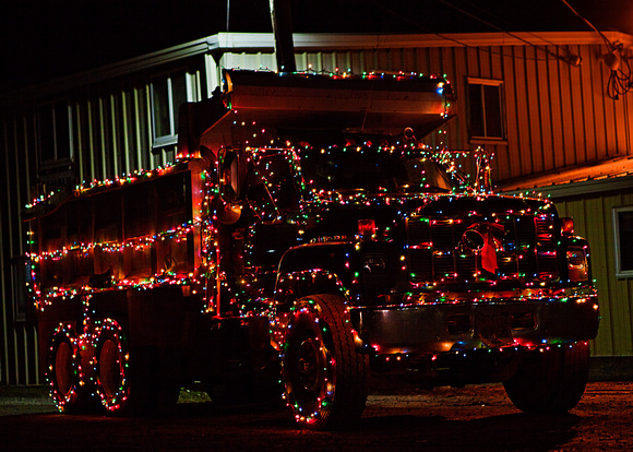 Christmas truck in Elmsdale taken by Hants County Photographer
