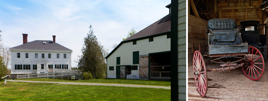 the buildings including the barn