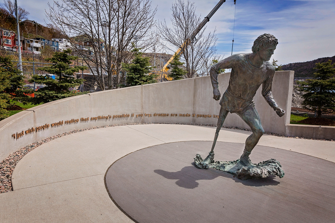 Terry Fox Statue in St. John's, Newfoundland