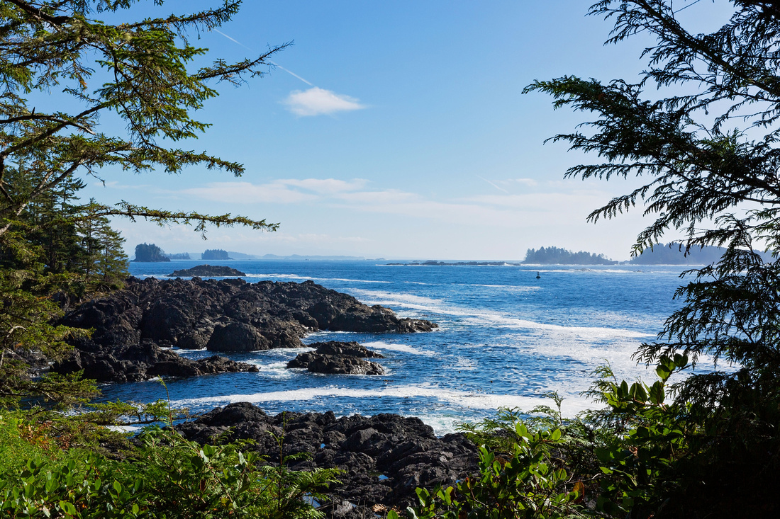 Small islands off the coast of Ucluelet.