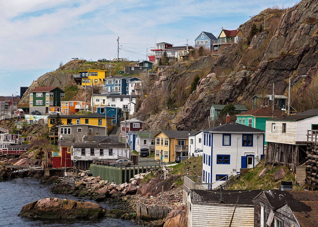 Houses on a cliff